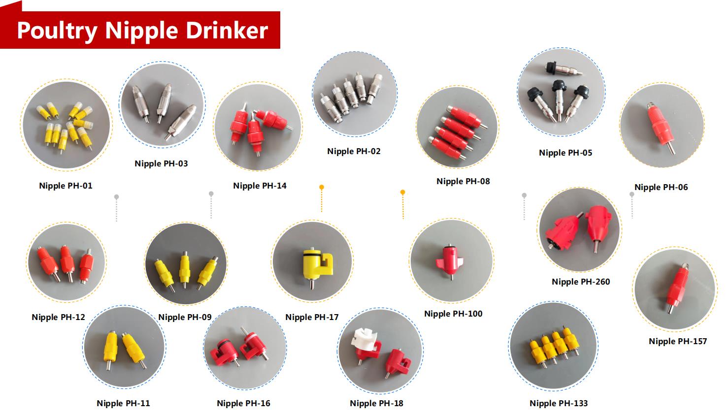 poultry nipple drinker bebedero de tetina para aves de corral