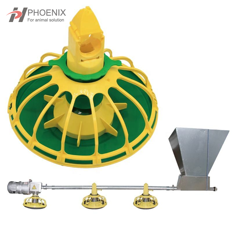 Sistema de alimentación automática Línea de alimentación y bebida para aves de corral