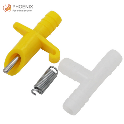 Bebedero automático de tetina para conejos, tetina de agua de latón para conejos de equipos avícolas PH-63