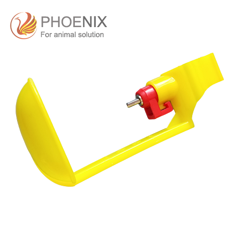 Bebedero de tetina de plástico para pollo con vaso de goteo, bebedero de tetina con vaso colgante PH-29