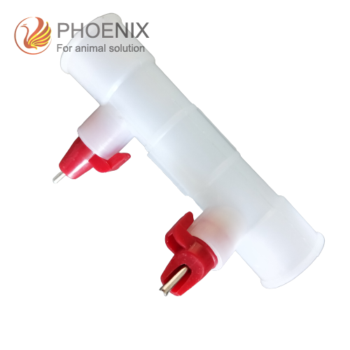 Bebedero con tetina para pato, bebederos con tetina para pollos y patos, bebederos automáticos con tetina de agua doble, ph-51