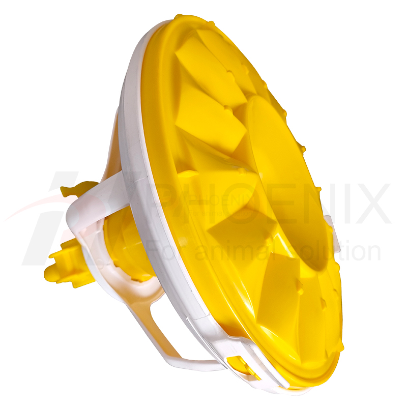 Bandeja alimentadora de pollos, equipo avícola de plástico para criador, sistema de bandeja de alimentación para pollos, PH-142