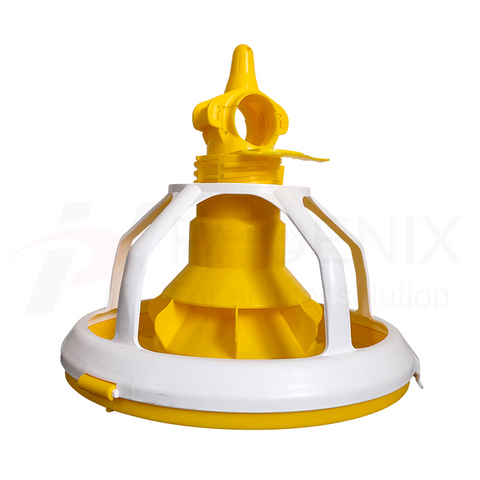 Bandeja alimentadora de pollos, equipo avícola de plástico para criador, sistema de bandeja de alimentación para pollos, PH-142