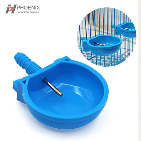 Jaulas colgantes, bebedero automático de plástico para conejos, bebedero con tetina para conejos, PH-129 