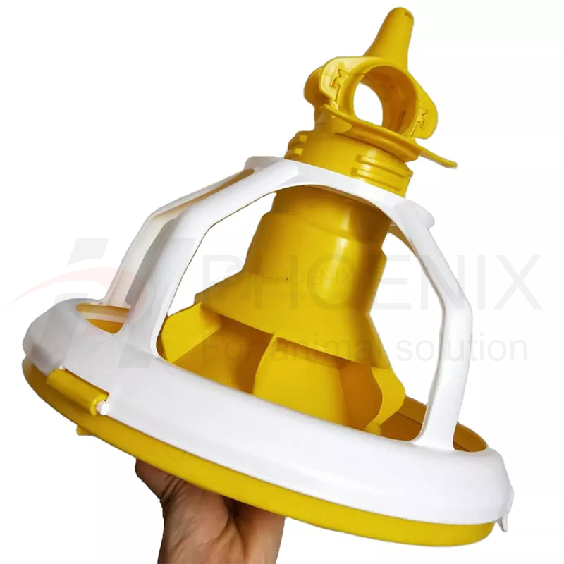 Bandeja alimentadora de pollos, equipo avícola de plástico para criador, sistema de bandeja de alimentación para pollos, PH-142