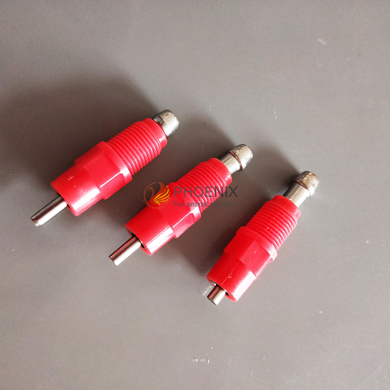 Bebederos de pezón para aves de corral, color amarillo y rojo, bebedero para pollos, equipo de granja avícola PH-06