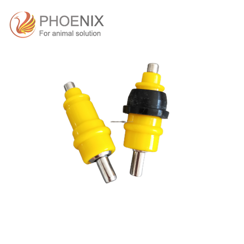  Bebedero automático con tetina para pollos Bebedero con tetina para aves de corral con bebedero automático de goma para pollos PH-13