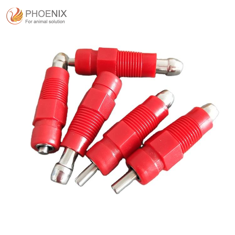  Bebedor roscado de válvula cónica para pollos y aves de corral, bebedero para aves de corral moderno, PH-10
