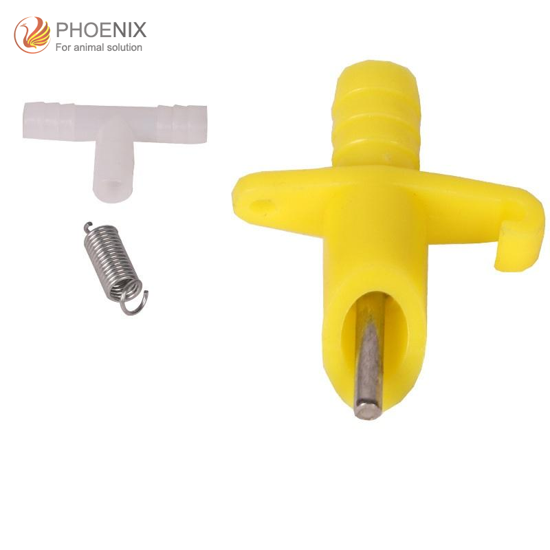 Bebedero automático de tetina para conejos, tetina de agua de latón para conejos de equipos avícolas PH-63