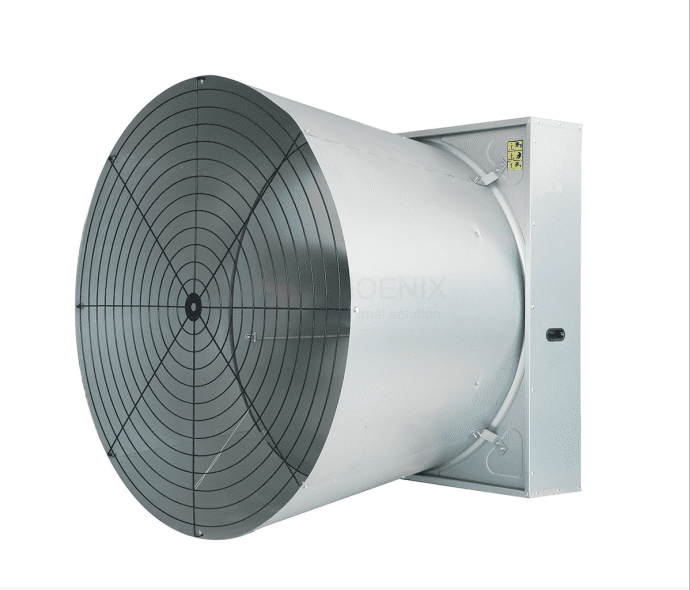 Ventilador de cono de mariposa, sistema de escape grande, ventilador de cono de ventilación de mariposa para granja avícola