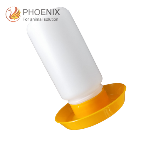 Cubo de agua 1L Jarra de agua para aves de corral Bebedero automático para pollos Contenedores de agua pequeños para aves de corral Bebederos para pollos Aves Palomas Codornices Ph-45