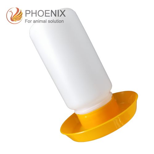 Cubo de agua 1L Jarra de agua para aves de corral Bebedero automático para pollos Contenedores de agua pequeños para aves de corral Bebederos para pollos Aves Palomas Codornices Ph-45