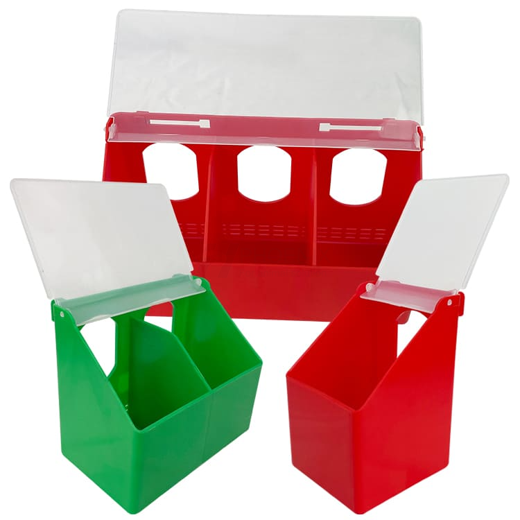  Caja de comedero para palomas de 1/2/3 agujeros