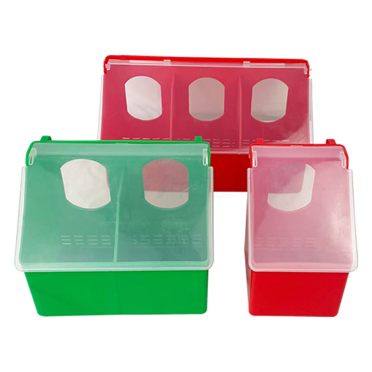  Caja de comedero para palomas de 1/2/3 agujeros