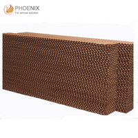 Almohadilla de enfriamiento por evaporación húmeda de pared para invernadero Sistema de enfriamiento de taller de granja avícola Almohadilla de enfriamiento por evaporación de pared húmeda para invernadero