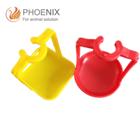 Bebedero de pezón para pollo, sistema automático de beber agua con vasos de goteo de pluma de dos palancas, PH-39