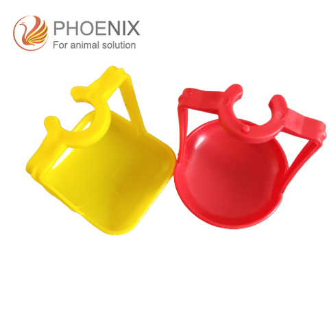 Bebedero de pezón para pollo, sistema automático de beber agua con vasos de goteo de pluma de dos palancas, PH-39